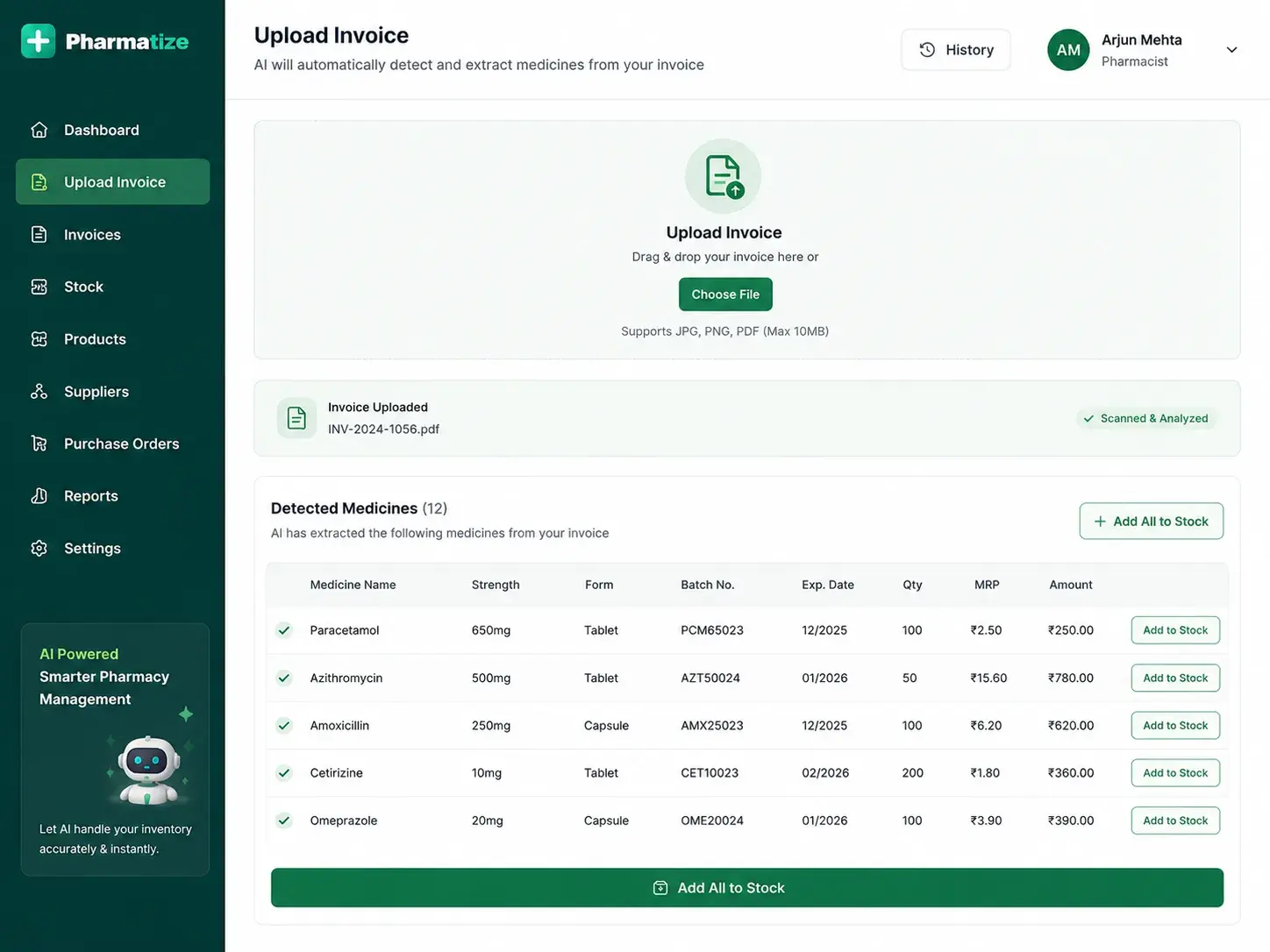 Invoice Scanner & OCR Infrastructure